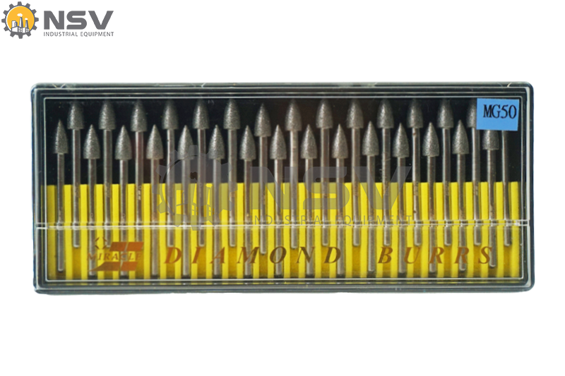 Hình ảnh bộ đầu mài kim cương hình nón model MG-50