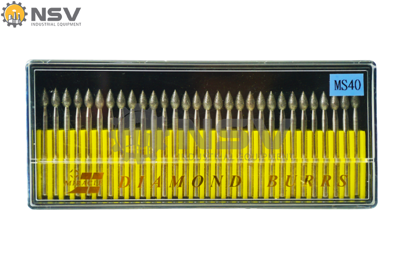 Hình ảnh bộ đầu mài kim cương hình nón MS-40