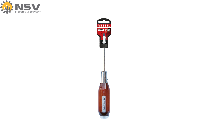 Hình ảnh tua vít đóng cán gỗ Vessel model No. 100 -6x100