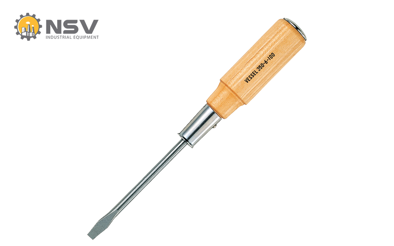 Hình ảnh tua vít vessel cán gỗ 