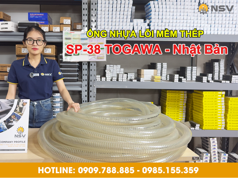 Review ống nhựa mềm lõi thép SP-38 Togawa