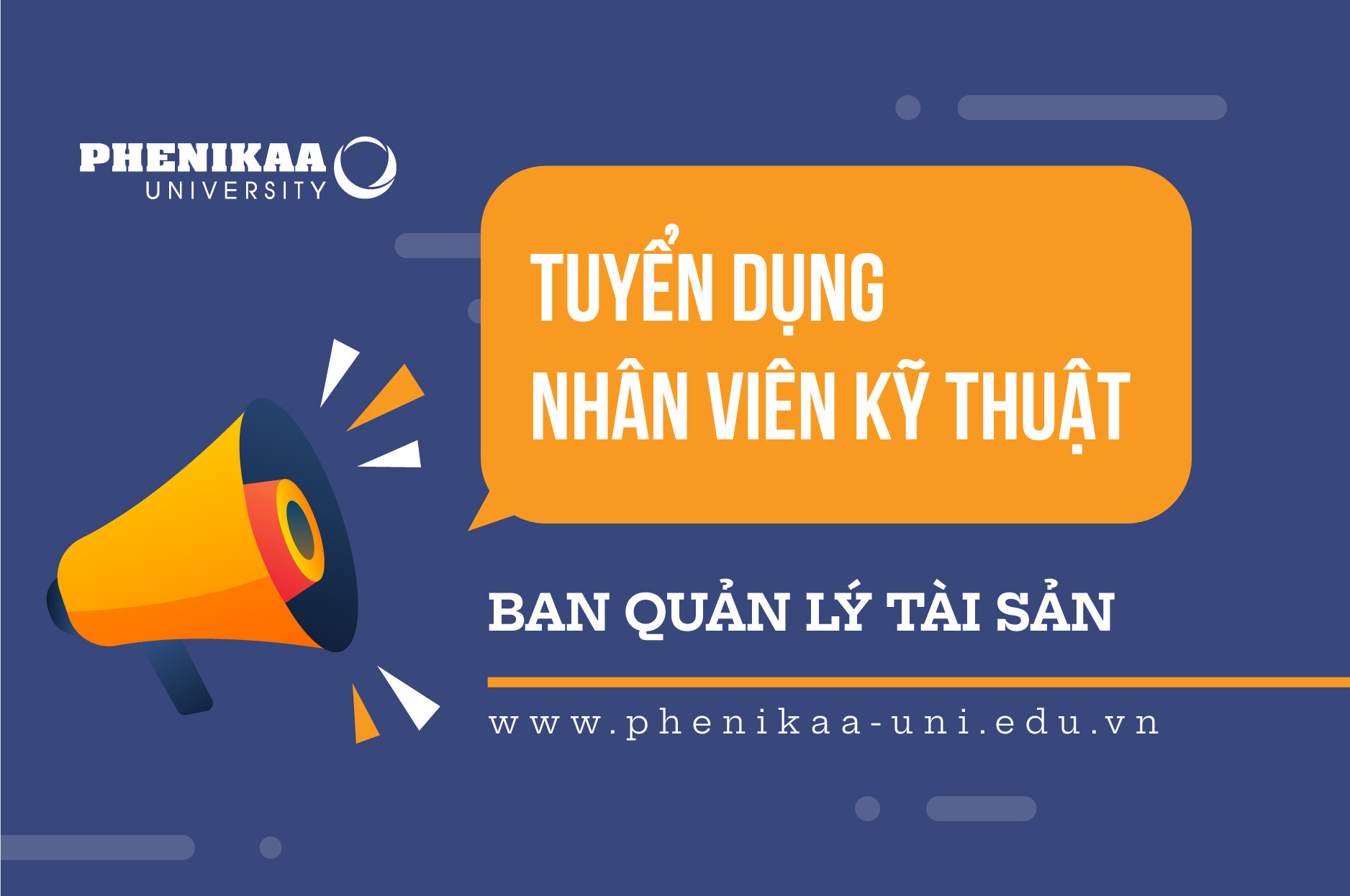 Tuyển dụng Nhân Viên Kỹ Thuật