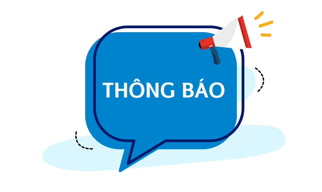   Thông báo thay đổi giao diện Website 