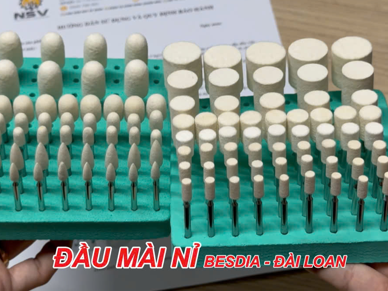 Tổng hợp các loại đầu mài nỉ Besdia thông dụng nhất cho máy mài